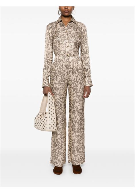 Beige and black Maira shirt Golden Goose - women GOLDEN GOOSE | GWP02263P00191315676
